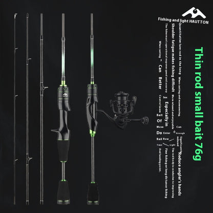 Full Set Fuji O-Ring Lure Rod Wholesale 4-Section Micro Object Mouth Rod Retractable Length Only 45cm Portable Fishing Rod