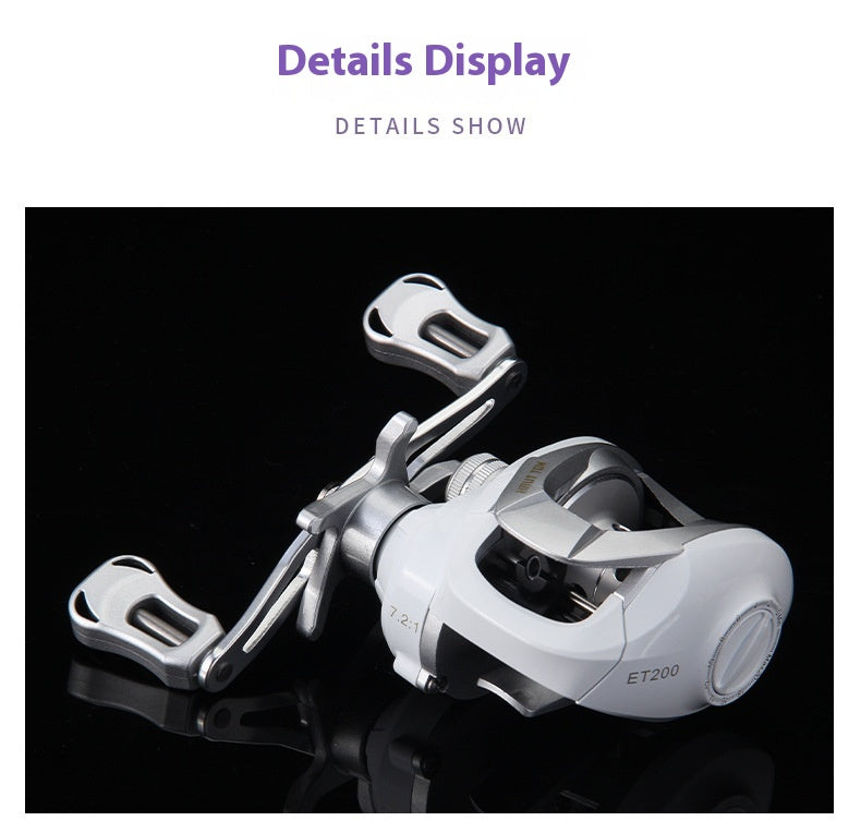 2025 New Model Small White Wheel Micro Lure Wheel Water Drop Wheel 7.2:1 Gear Ratio Fishing Wheel Hot-Selling Fishing Wheel ET