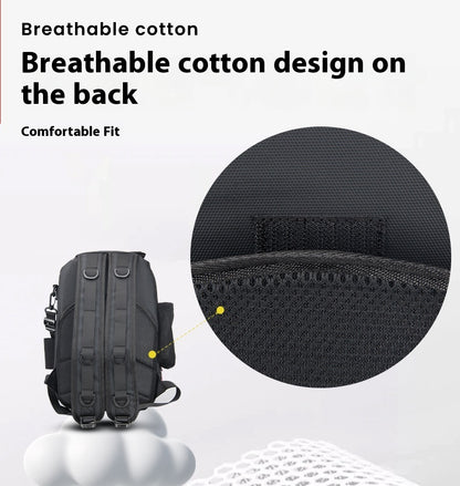 Multifunctional Lure Backpack Waterproof Outdoor Bag Rod Insert Fishing Bag Large Capacity Chest Bag Single Shoulder Bag