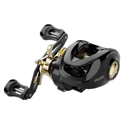 Electroplated Universal Water Drop Reel Lure Casting Fishing Reel with Drag Alarm 7.2:1 Metal Fishing Reel
