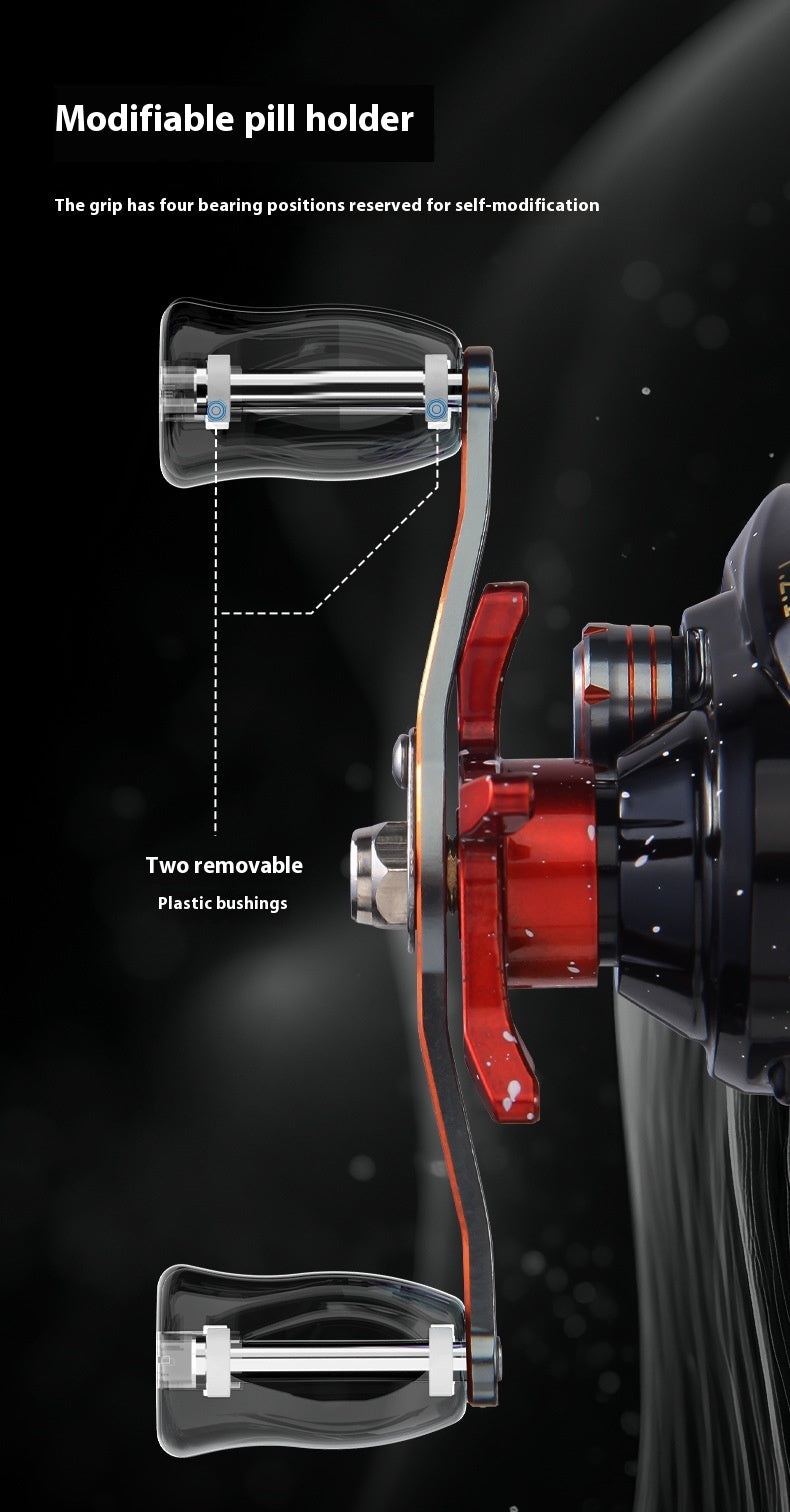 Lure Baitcasting Reel Wholesale Metal Long Casting Anti-Explosion Line Fishing Reel 7.2:1 Fishing Reel Cross-Border New Product Sea Fishing Reel