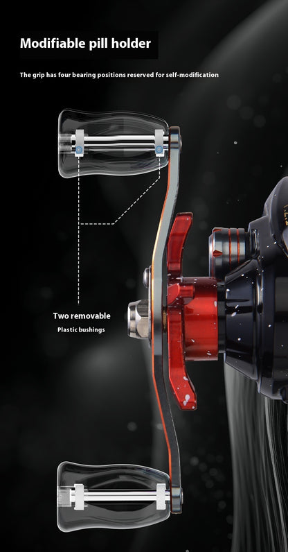 Lure Baitcasting Reel Wholesale Metal Long Casting Anti-Explosion Line Fishing Reel 7.2:1 Fishing Reel Cross-Border New Product Sea Fishing Reel