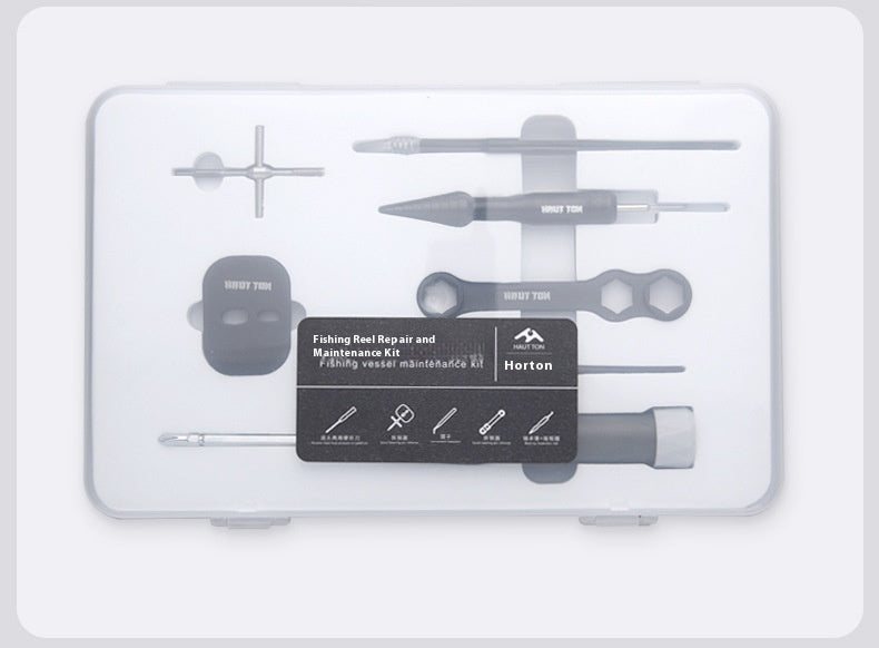 Fishing Reel Disassembly Repair Kit Fishing Reel Water Drop Reel Bearing Pin Remover Multi-Function Wrench Screwdriver Tweezers