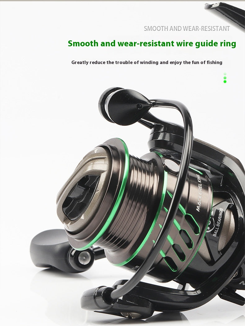 Gap-Free Micro-Object Spinning Wheel Lure Slant Mouth Shallow Line Cup Spinning Wheel Long Casting Fishing Reel Horse Mouth Fishing Reel MK
