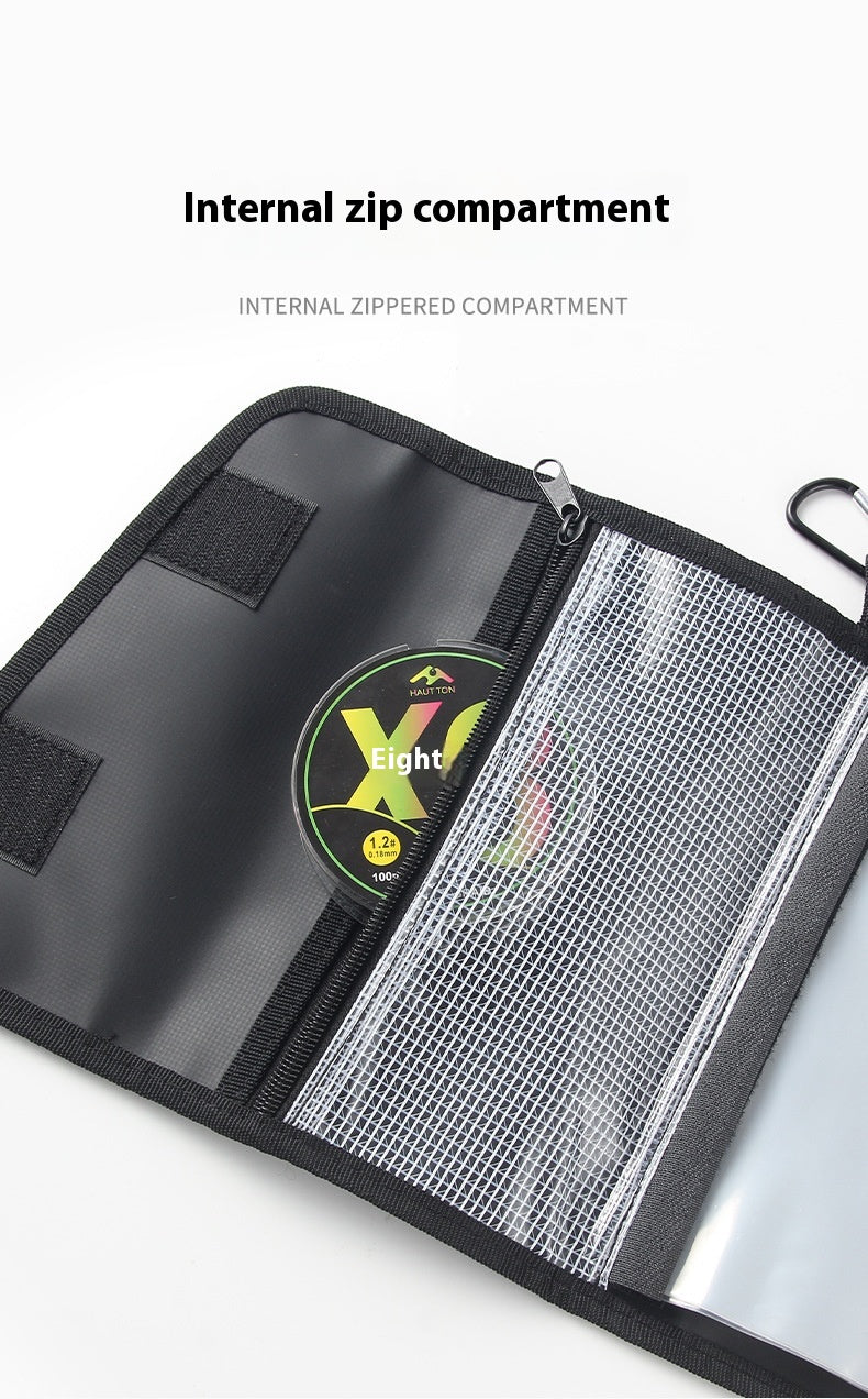 Soft Bait T-Tail Storage Bag Soft Worm Curved Tail Storage Bag Sealed Waterproof Large Capacity Fake Bait Includes Ziplock Bag