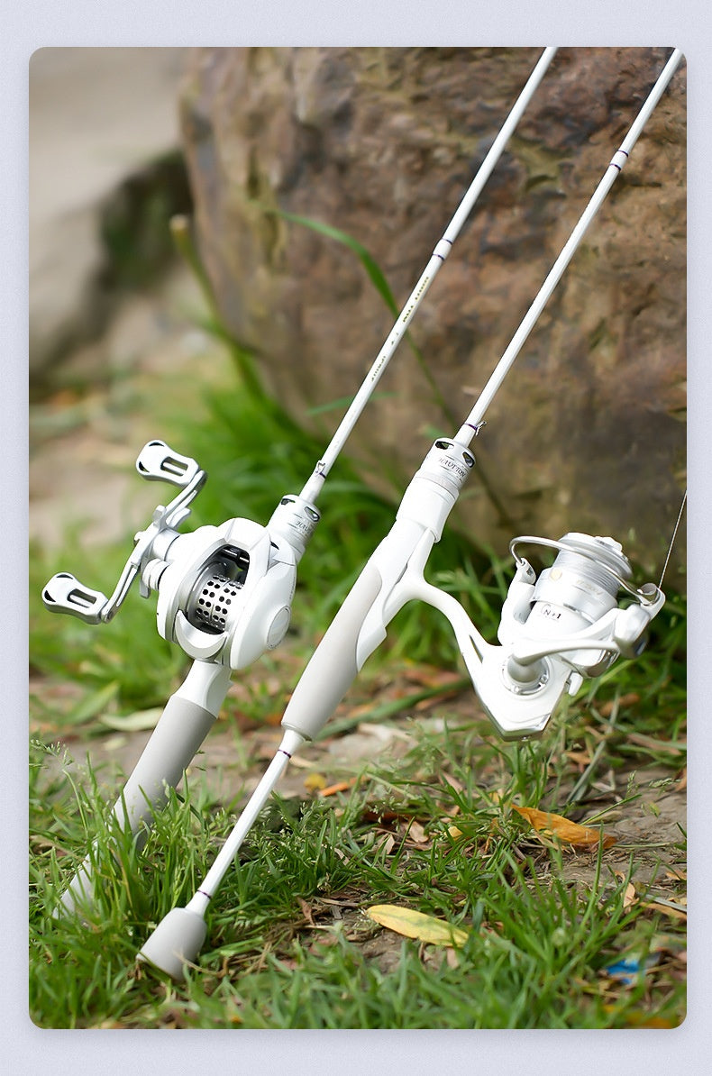 Wholesale Small White Rod Micro Lure Rod 1.68m UL Mouth Rod M Adjustable Long Casting Universal Rod Carbon Fiber Fishing Rod
