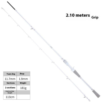 Wholesale Small White Rod Micro Lure Rod 1.68m UL Mouth Rod M Adjustable Long Casting Universal Rod Carbon Fiber Fishing Rod