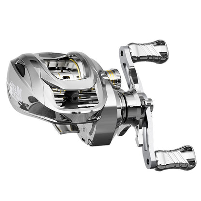 Custom Lure Baitcasting Reel Long Casting Anti-Explosion Line Fishing Reel with Drag Alarm Metal Master
