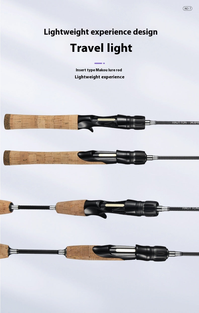 Carbon Cork UL Lure Rod 1.35m Micro Rod for Snakehead and Whitebait Fishing Rod Wholesale