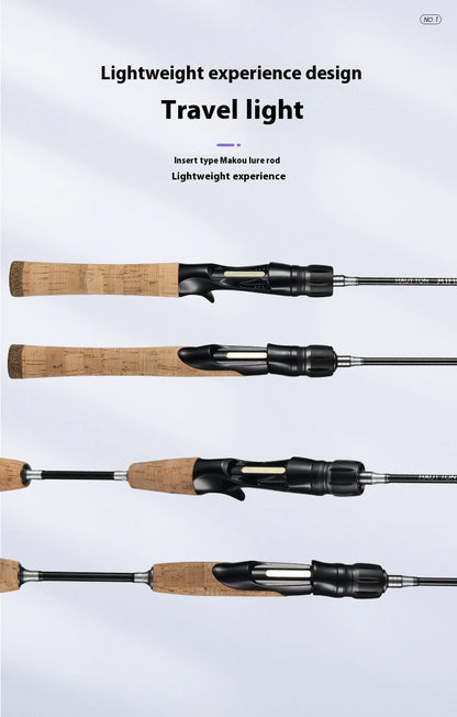 Carbon Cork UL Lure Rod 1.35m Micro Rod for Snakehead and Whitebait Fishing Rod Wholesale