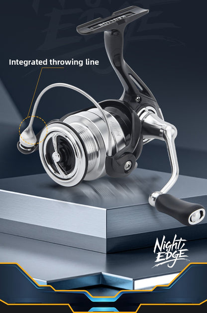 Night Blade Spinning Reel Lure Casting Reel Carbon Fiber Saltwater Resistant Fishing Reel 5+1 Stainless Steel Bearing Micro Reel