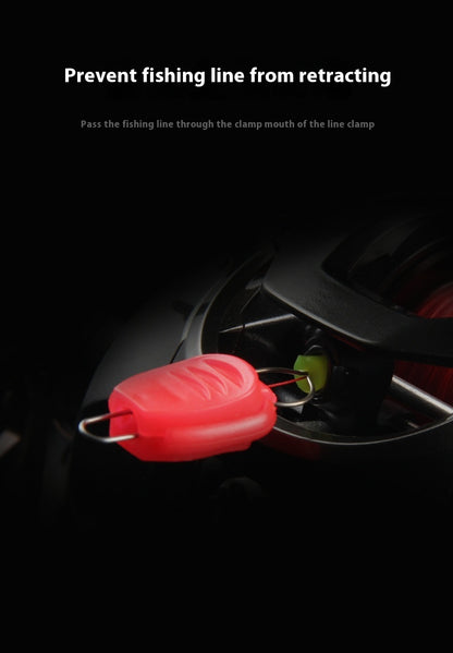 Water Drop Reel Line Stopper Line Stopper Lure Line Clip Small Accessories Wholesale with Silicone Cover 5 Colors