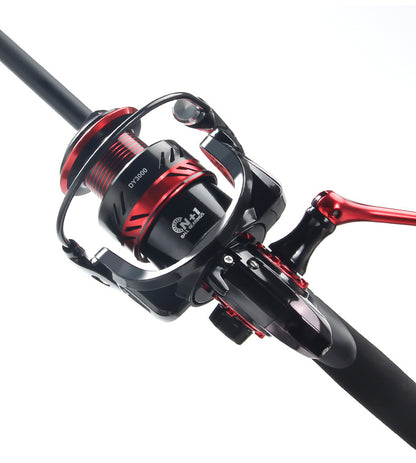 Double Crank Handle Spinning Reel Full Metal Line Cup Lure Fishing Reel Gapless Fishing Reel Long Casting Sea Rod Reel DY