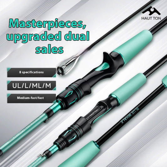 Long Casting Universal Lure Rod Double Rod Tip ML Adjustment UL Adjustment M Adjustment Carbon Fiber Fishing Rod Wholesale Mouth Rod Micro Rod