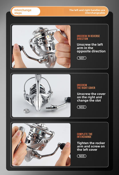 Integrated Casting Line Baitcasting Reel Screw-in Micro Fishing Reel 500 Type 800 Type 5+1 Long Casting Fishing Reel
