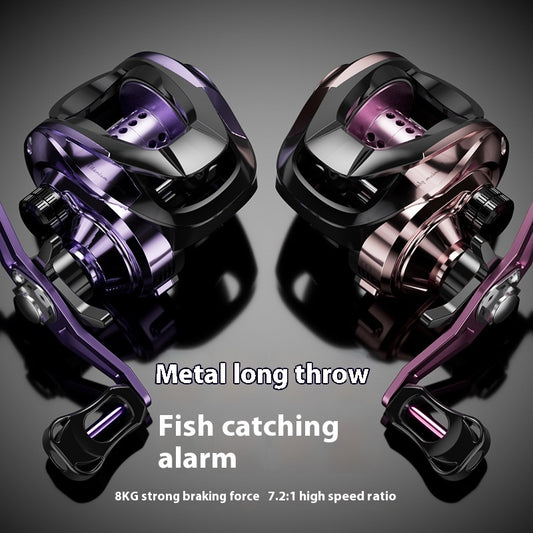 Lure Baitcasting Reel Wholesale 7.2:1 Fishing Reel with Drag Alarm Black Fishing Reel Long Casting Fishing Reel Fishing Line Reel TP
