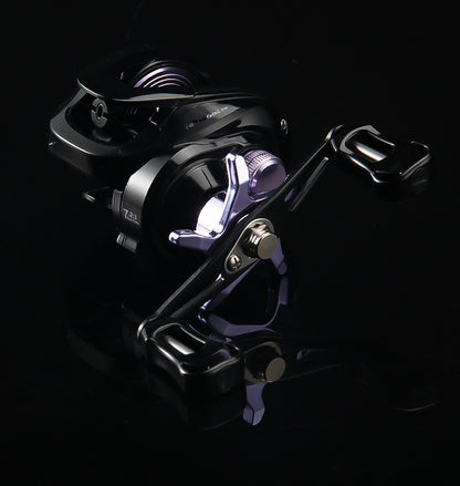 Electroplated Universal Water Drop Reel Lure Casting Fishing Reel with Drag Alarm 7.2:1 Metal Fishing Reel
