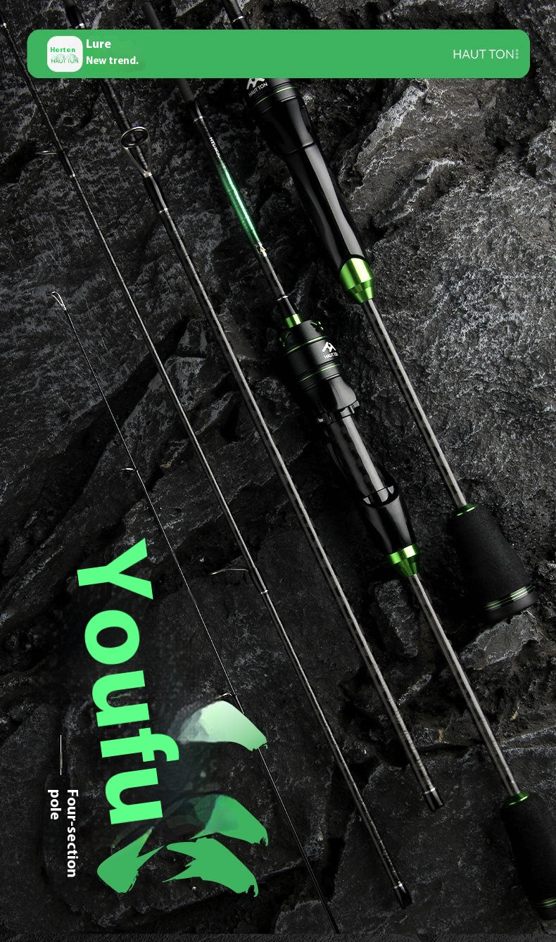 Full Set Fuji O-Ring Lure Rod Wholesale 4-Section Micro Object Mouth Rod Retractable Length Only 45cm Portable Fishing Rod