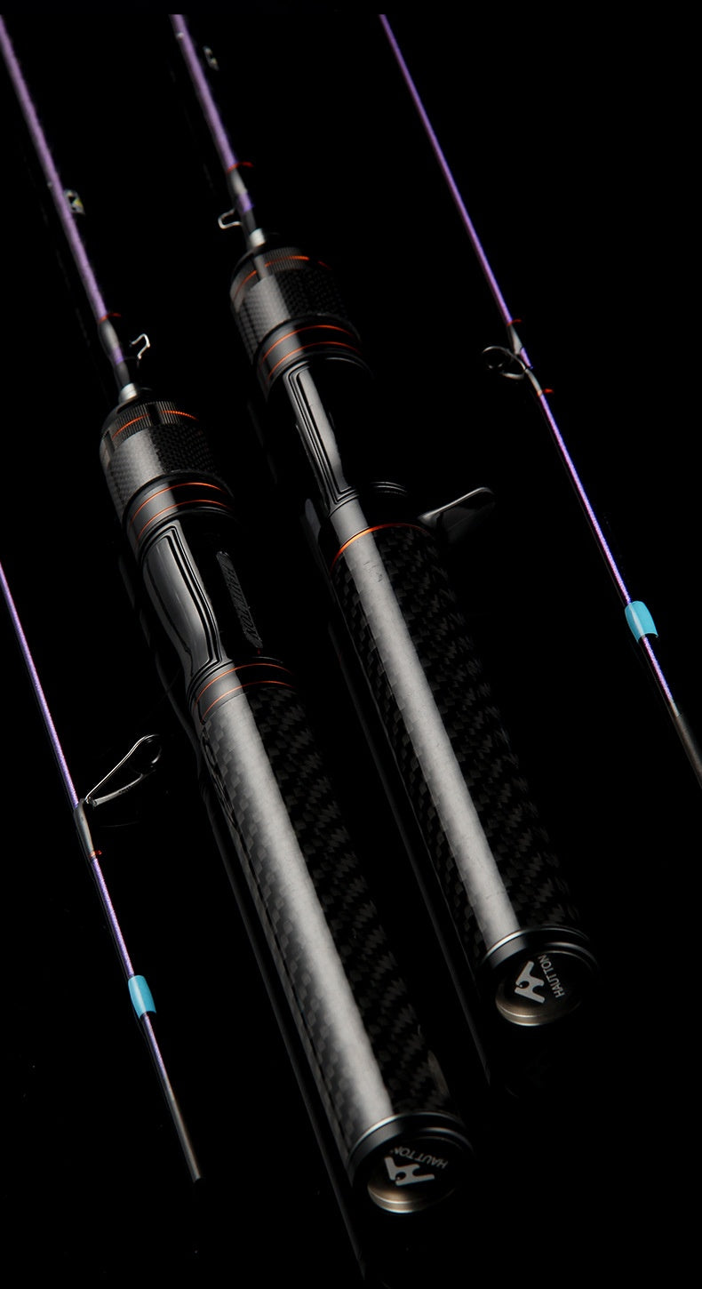Full Fuji O-Ring Lure Rod Full Carbon Handle UL Adjustable Micro Bait Fishing Rod Sound Wheel Seat Cap Fishing Rod
