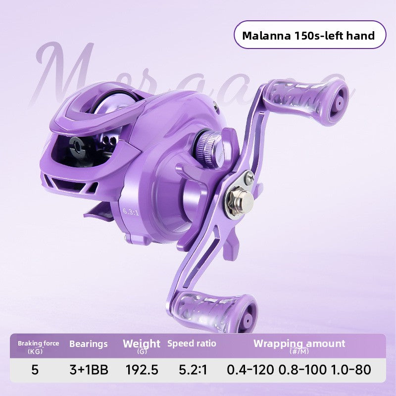 Macaron Pink Water Drop Reel Wholesale Long Casting Fishing Reel Temu with Drag Alarm Micro Fishing Reel 6.3:1