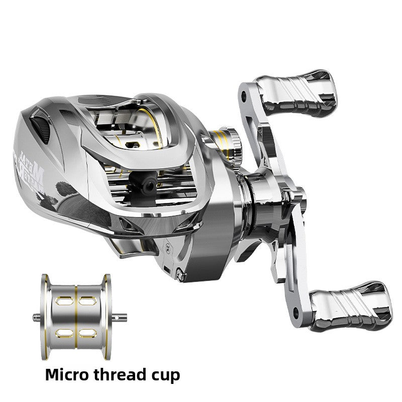 Custom Lure Baitcasting Reel Long Casting Anti-Explosion Line Fishing Reel with Drag Alarm Metal Master