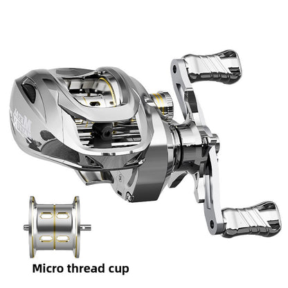 Custom Lure Baitcasting Reel Long Casting Anti-Explosion Line Fishing Reel with Drag Alarm Metal Master