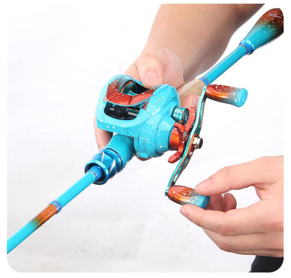 Lure Baitcasting Reel Wholesale Metal Long Casting Anti-Explosion Line Fishing Reel 7.2:1 Fishing Reel Cross-Border New Product Sea Fishing Reel