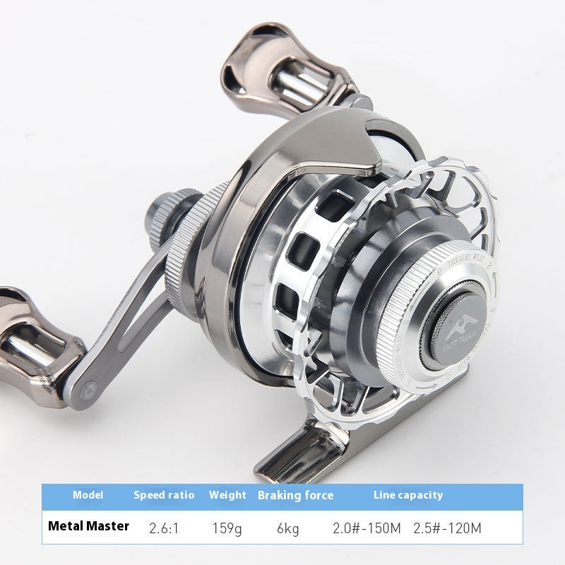 Micro Lead Raft Wheel Front Casting Wheel Bridge Raft Boat Raft Wheel Ice Fishing Wheel One-Key Magnetic Brake Slow-Descent Raft Fishing Wheel