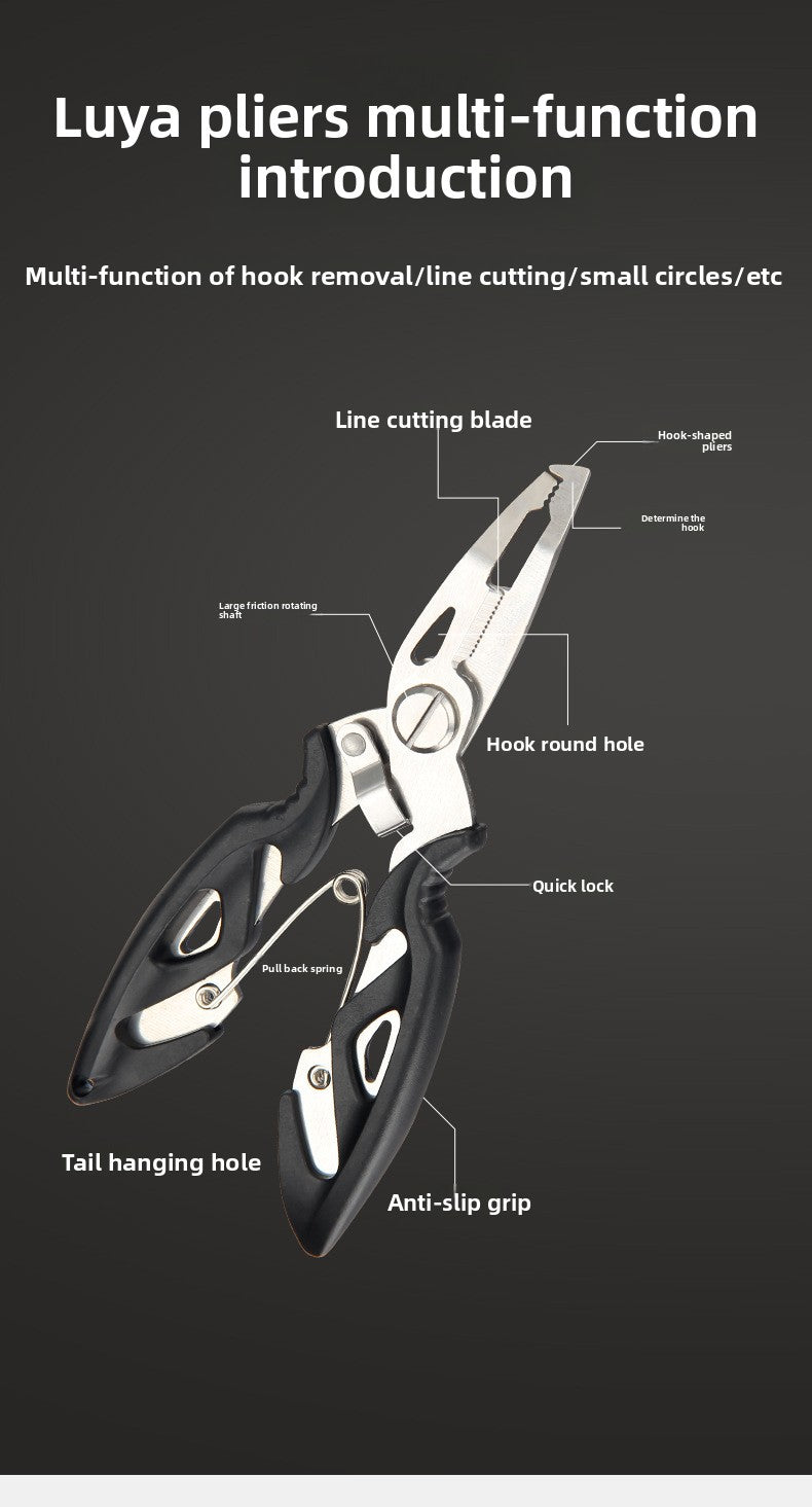 Multifunctional Fish Control Device Micro Lure Pliers Set Fishing Fish Lifting Device Beginner Fish Gripper Can Cut PE Line