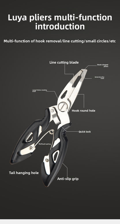 Multifunctional Fish Control Device Micro Lure Pliers Set Fishing Fish Lifting Device Beginner Fish Gripper Can Cut PE Line