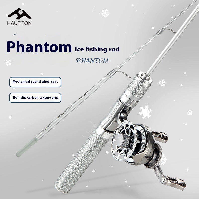 Ice Fishing Rod Winter Fishing Rod Crucian Carp Bridge Fishing Rod Raft Fishing Rod Only 71g with Sound Wheel Seat Bridge Raft Rod Wholesale