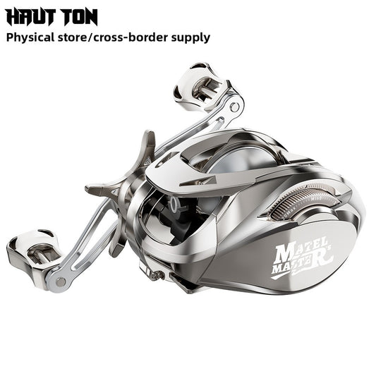 Custom Lure Baitcasting Reel Long Casting Anti-Explosion Line Fishing Reel with Drag Alarm Metal Master