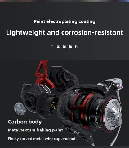 Jifeng Spinning Reel Wholesale 25 New Models Lure Carbon Fishing Reel Only 166g Micro Fishing Reel 5+1 Bearings