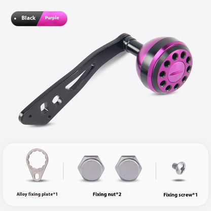 Water Drop Wheel Modified Metal Single Crank Handle Drum Wheel Single Crank Arm Fishing Wheel Spherical Grip Ball 36.6g New Product