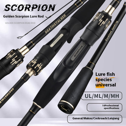 M Tuning Lure Rod Wholesale MH Hardness Lei Qiang Rod Black Rod UL Micro Object Horse Mouth Fishing Rod Long Casting Fishing Rod