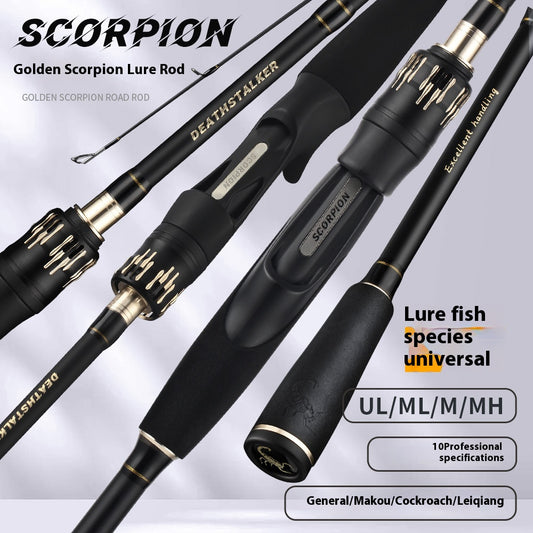 M Tuning Lure Rod Wholesale MH Hardness Lei Qiang Rod Black Rod UL Micro Object Horse Mouth Fishing Rod Long Casting Fishing Rod