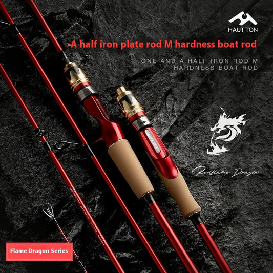 Offshore Boat Fishing Rod Long Casting Jigging Rod Carbon Fiber Sea Fishing Rod Fiberglass Fishing Rod One and a Half Sea Rod Squid Rod