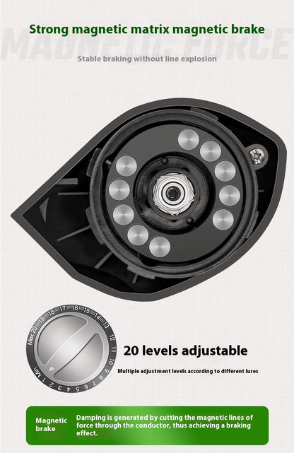 Anti-Explosion Line Water Drop Reel Wholesale Metal Lure Reel Long Casting Fishing Reel Lei Qiang Black Fishing Reel Sea Fishing Reel