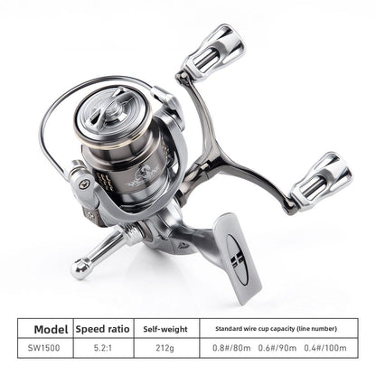 Mini Golf Lure Spinning Reel Stella Double Arm Fishing Reel Long Casting Micro Fishing Reel SW