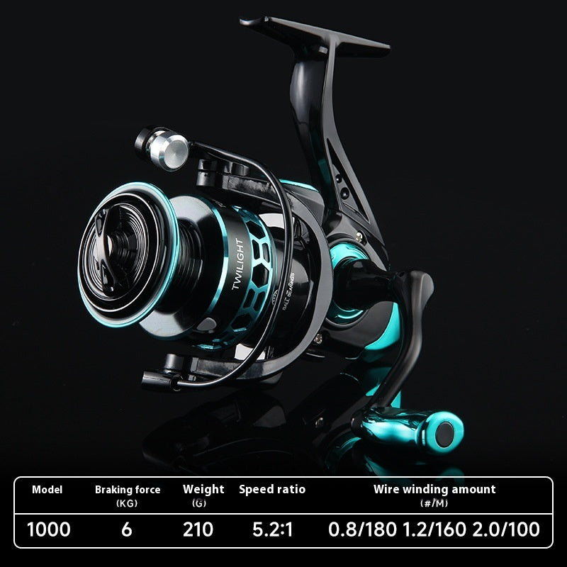 Spinning Wheel Wholesale Full Metal Blackened Fishing Wheel Lure Wheel Micro Fishing Wheel Sea Rod Wheel Big Fish Wheel DK