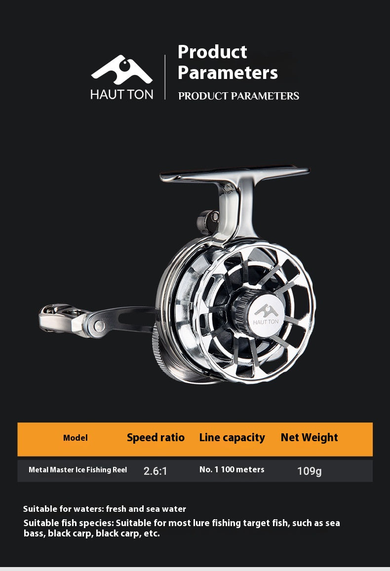 Ice Fishing Reel Winter Fishing Reel Raft Fishing Reel Double Arm High Leg Fishing Reel Point Release Line Raft Reel Front Fishing Reel