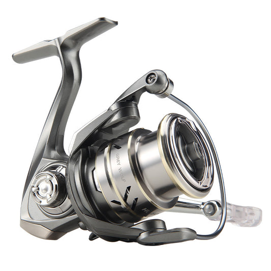 Micro Lure Spinning Reel Wholesale Fishing Reel Floating Reel Lure Reel Metal Line Cup Long Casting Reel Gray Wolf