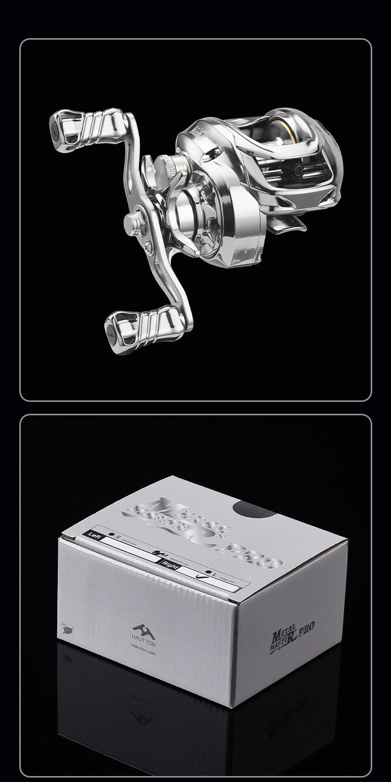 Metal Plated Fishing Reel Carbon Lure Baitcasting Reel Short Shaft Line Cup Fishing Reel 7.1:1 Micro Fishing Reel Wholesale