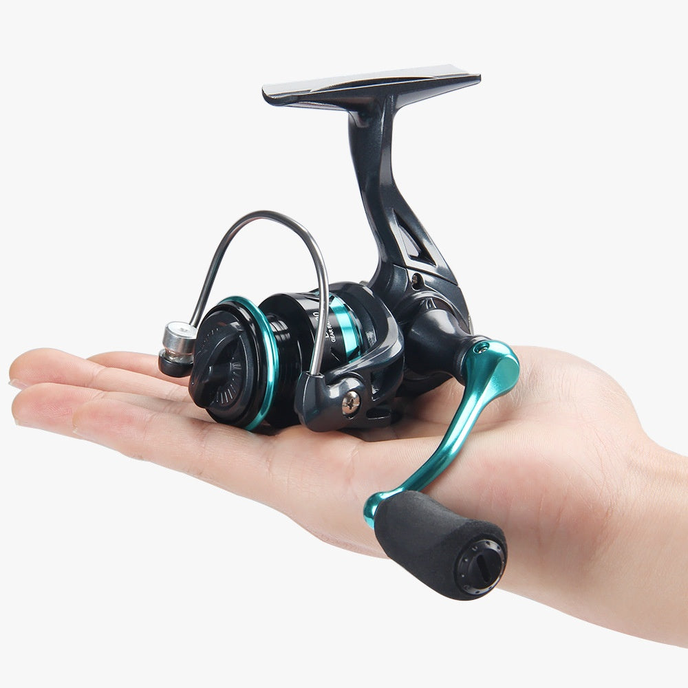 Spinning Wheel Wholesale Full Metal Blackened Fishing Wheel Lure Wheel Micro Fishing Wheel Sea Rod Wheel Big Fish Wheel DK