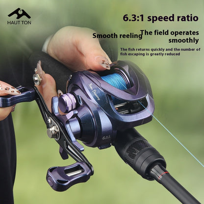 Lure Baitcasting Reel Wholesale Temu Cross-Border Universal Line Cup Fishing Reel Sea Rod Reel Black Colorful Fishing Reel ND
