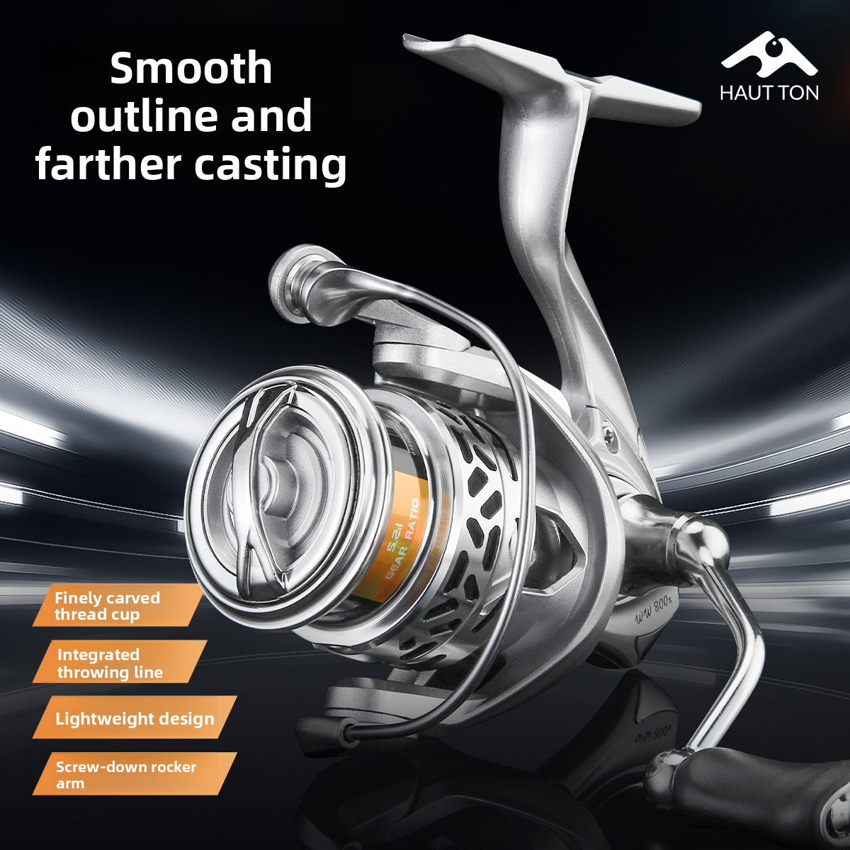 Integrated Casting Line Baitcasting Reel Screw-in Micro Fishing Reel 500 Type 800 Type 5+1 Long Casting Fishing Reel