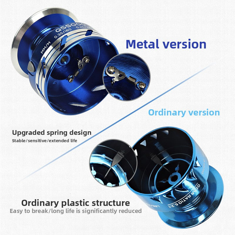 Lure Spinning Reel 5.2:1 Gear Ratio Fishing Reel Sea Rod Reel Sea Fishing Reel Rock Fishing Reel QS Fishing Reel