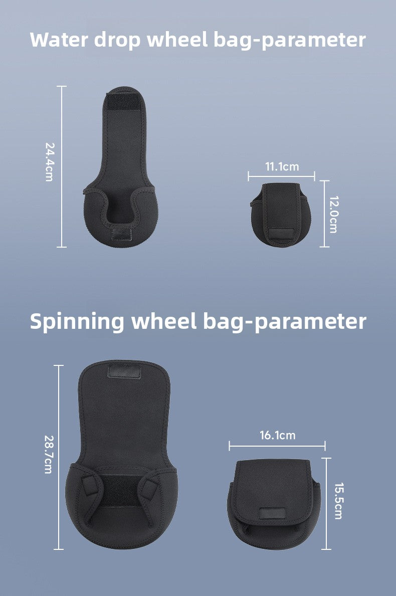 Lure Rod Bag Universal Rod Holder Bag Adjustable Length Width with Velcro Spinning Wheel Bag