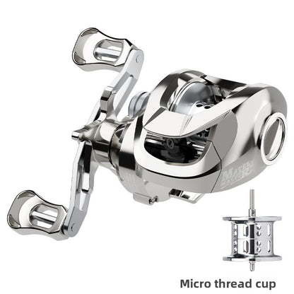 Custom Lure Baitcasting Reel Long Casting Anti-Explosion Line Fishing Reel with Drag Alarm Metal Master