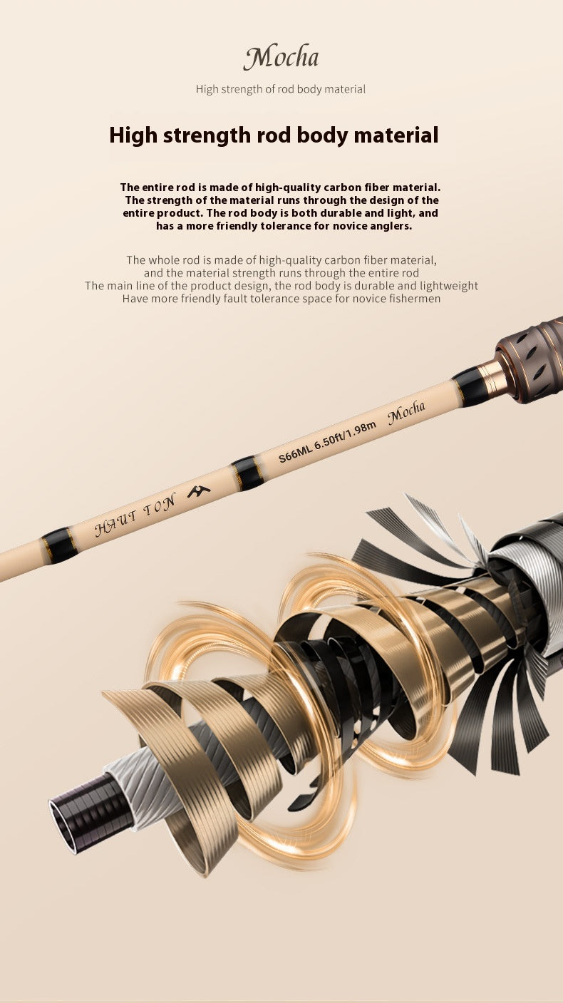 1.68m UL Micro Lure Rod 2.1m Universal Long Casting Fishing Rod Carbon EVA Handle Fishing Rod Black Rod